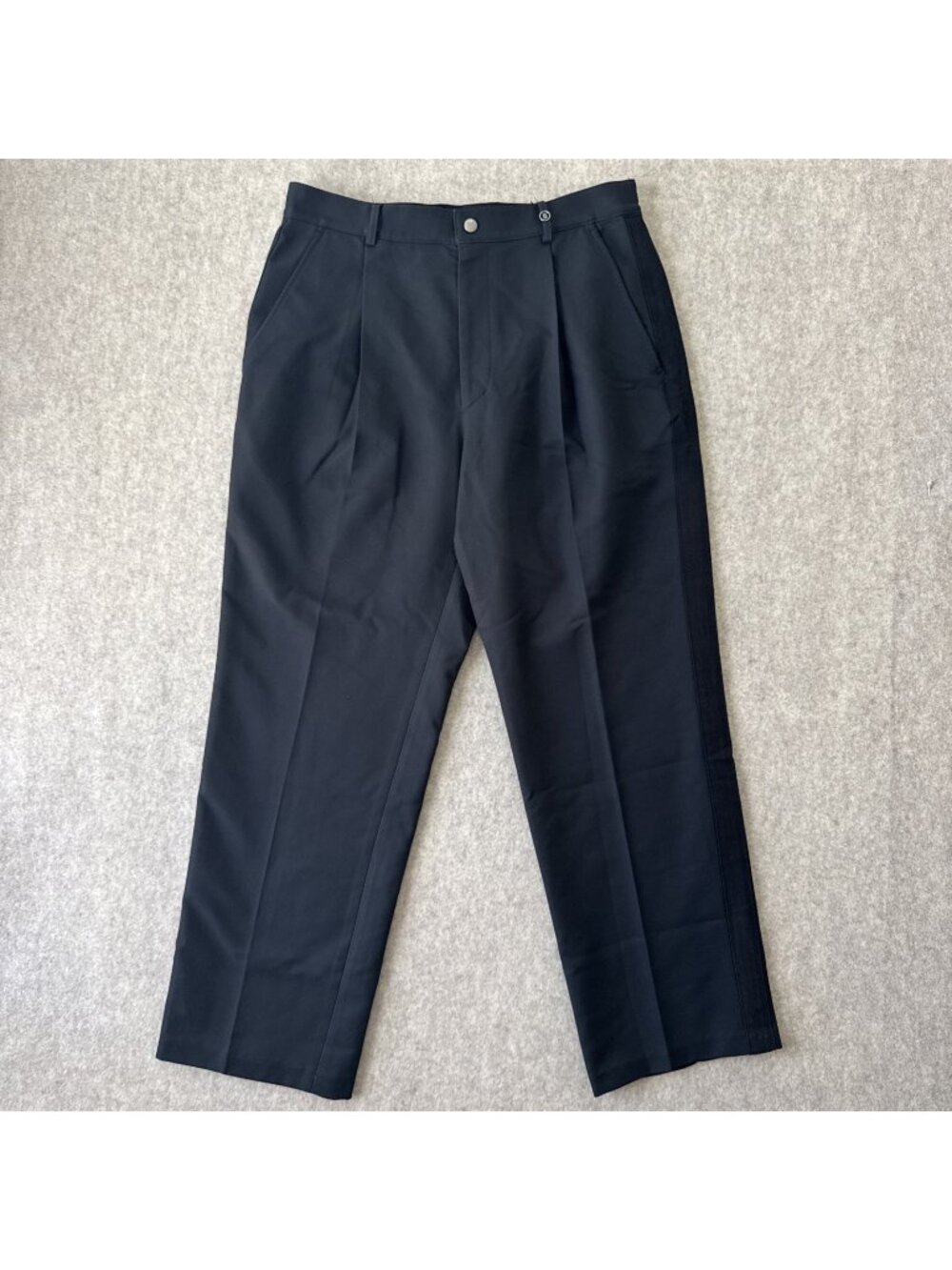 Vintage Bogner Pleated Dress Pants Mens 34x29 Black Midweight Germany Designer